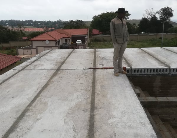 Specialized slab decking for construction project, Heritage Manor, Krugersdorp