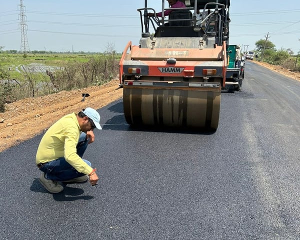 Road construction project