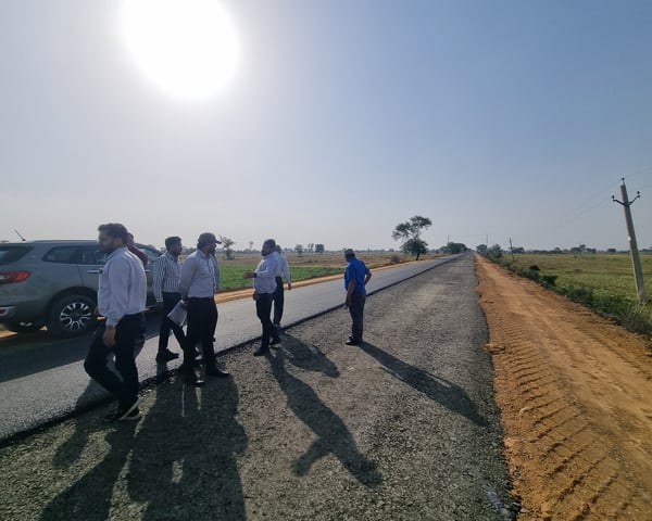 Road construction project
