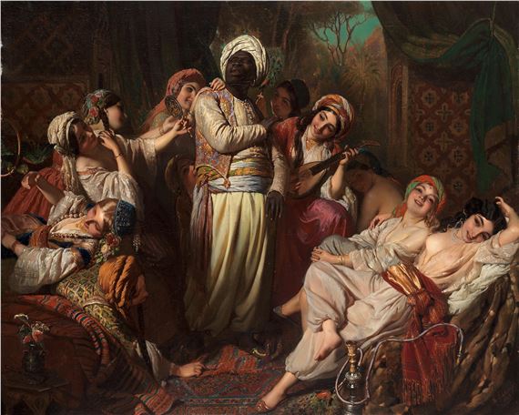 A harem interior - 1846   Wilhelm Heinrich Schlesinger