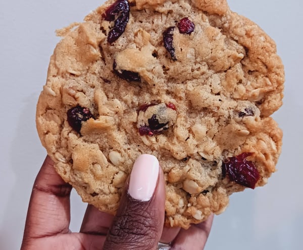 Vegan Oatmeal Cranberry Walnut Cookie