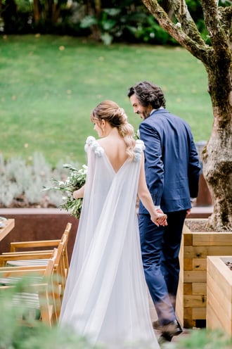 Bride and groom luxury wedding editorial, Lisbon Portugal