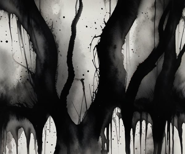 Abstract horror dark art