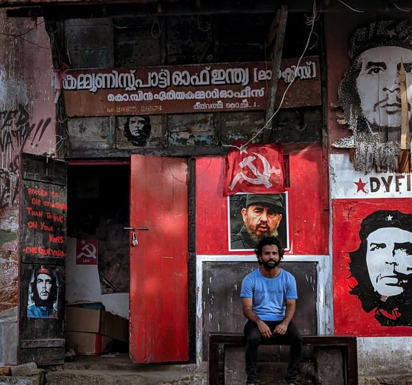 Communist part office, Kaviyatti, Kochi, Kerala.