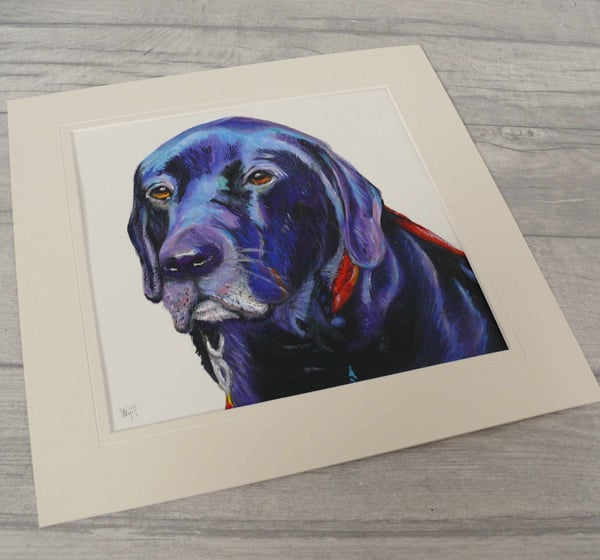 Commissioned original art labrador