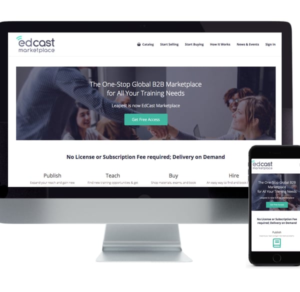 Leapest's website preview