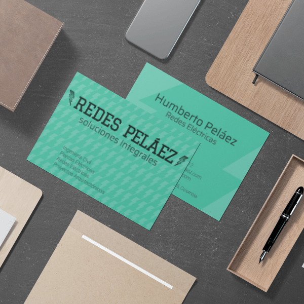 mock up tarjetas de presentación
