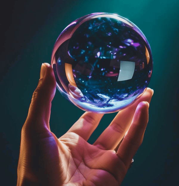 image of a crystal ball suggesting someone peeking into their future with coaching