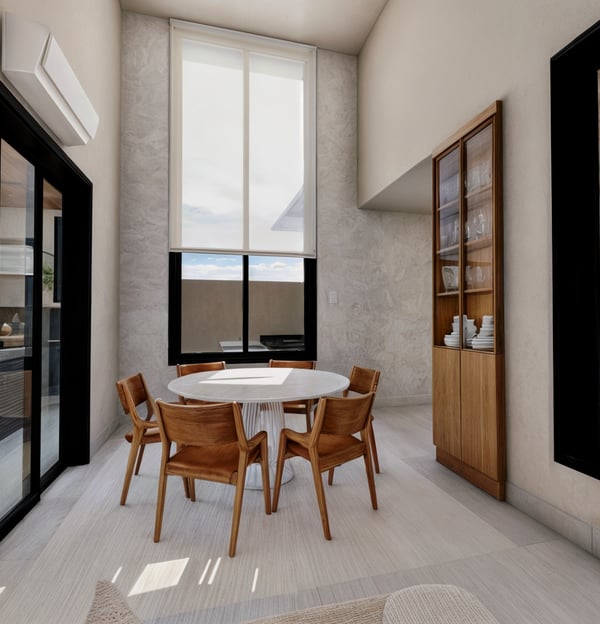 Projeto moderno residencial de interiores de sala, Hortolândia - Aborin Arquitetura
