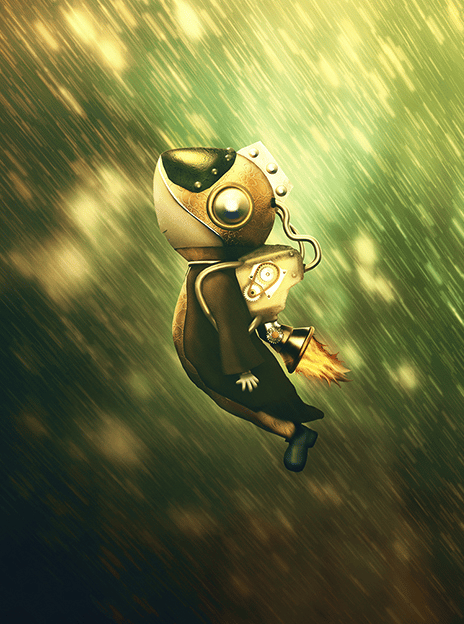 Steampunk rocketboy