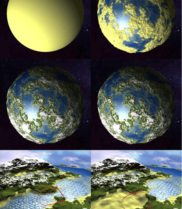 Planet generation and editing