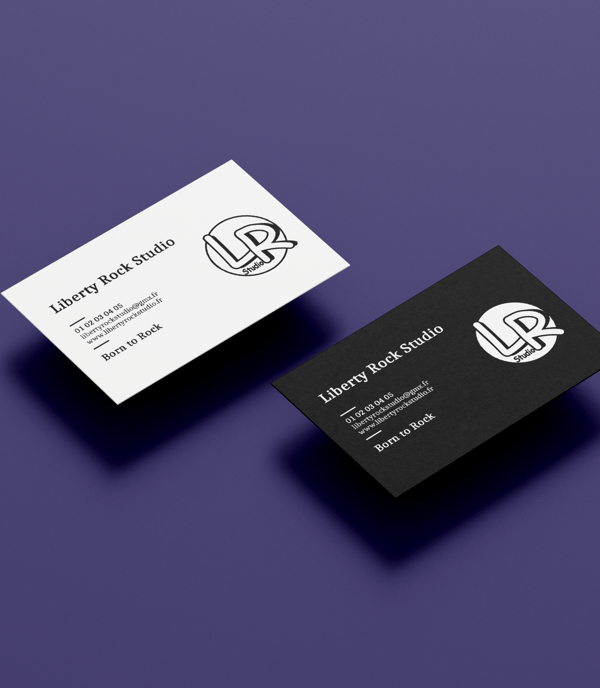 a business card with a business card holder