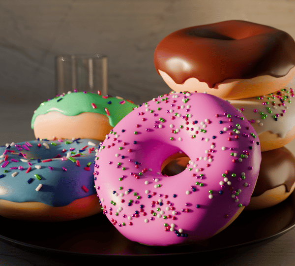 Image 3Ddu projet Donut's & Friends