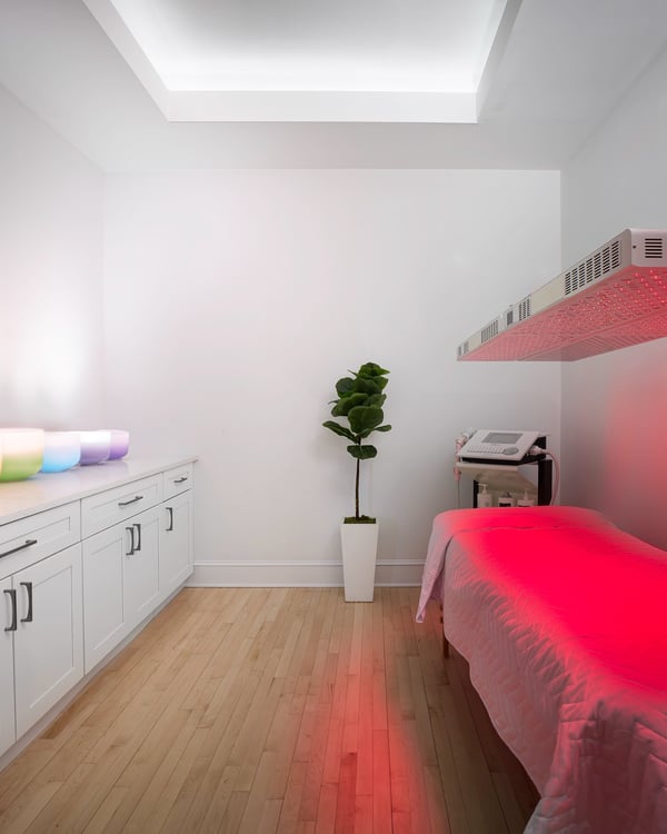 Red room interior