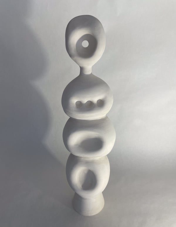 minimalist modernist surrealist contemporary sculpture stoneware