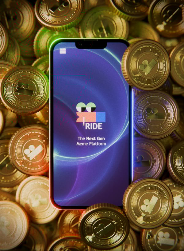 3D product render illustration for crypto company