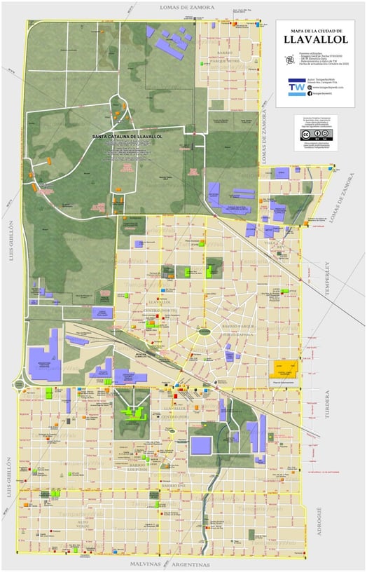 Mapa de Llavallol