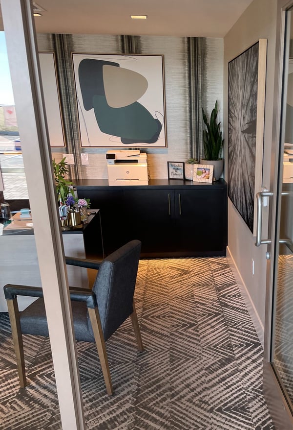 luxury apartment office door