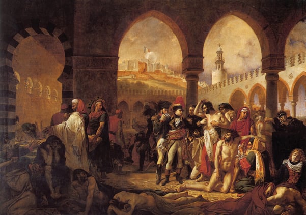 Bonaparte Visiting the Plague Victims of Jaffa - 1798 Antoine-Jean Gros