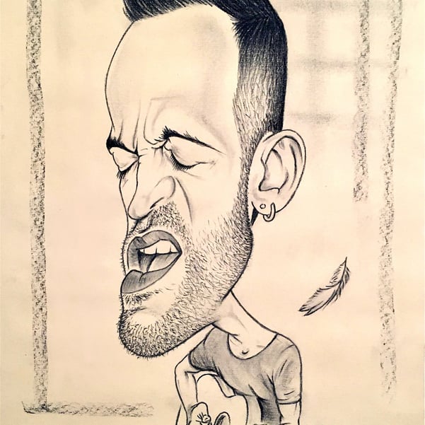 Caricatura Marco Baroni 