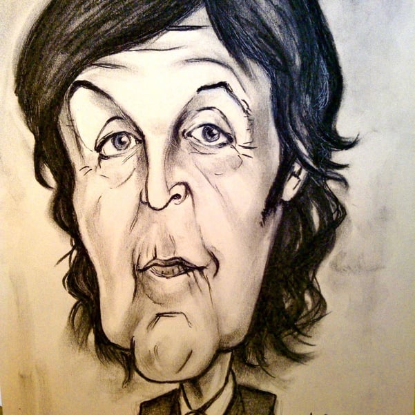 Caricatura Paul McCartney 