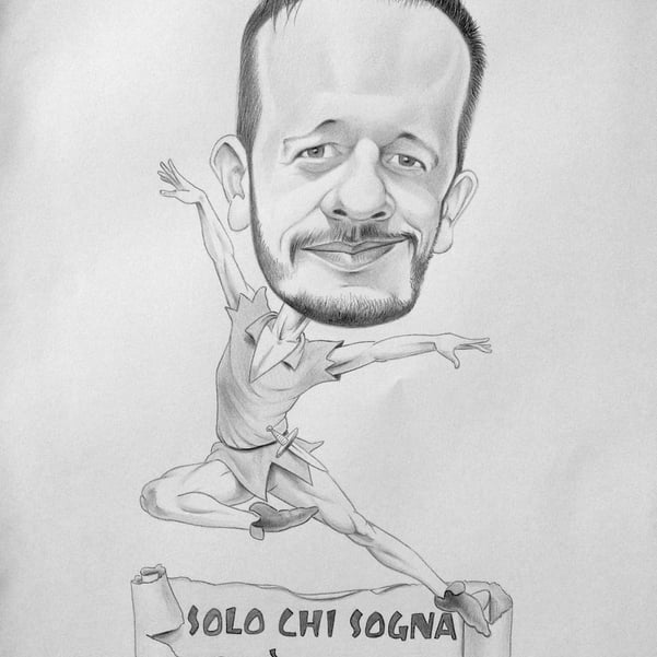 Caricatura idea regalo di compleanno Peter Pan