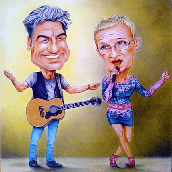 Caricatura Luciano Ligabue 