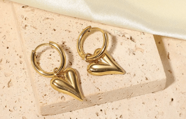 Heart Hoop Earrings