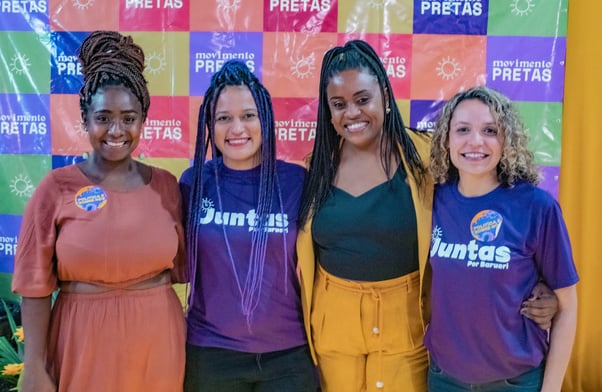 4 mulheres do Juntas por Barueri: Aline, Sabrina, Rose e Anne