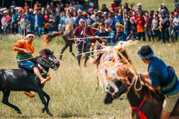 Festival de Pasola na ilha de Sumba - Indonésia