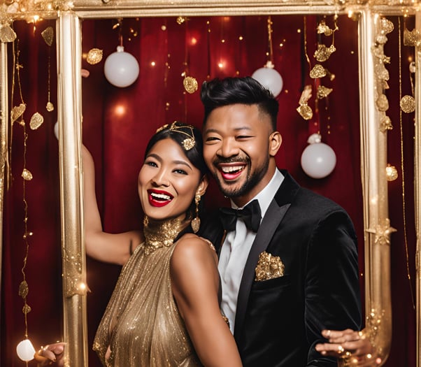photobooth glamour fond velours