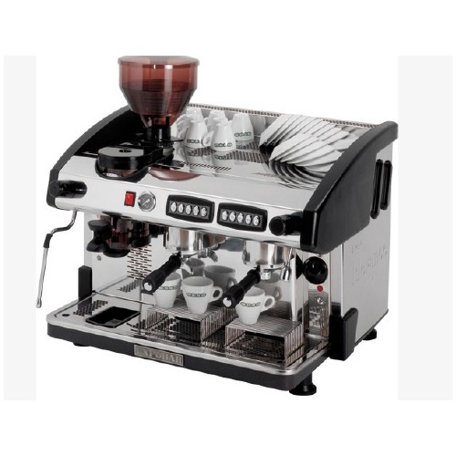 a coffee machine with a coffee maker and a coffee maker
