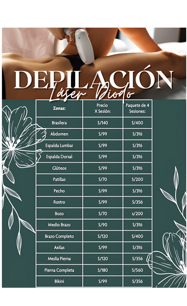 Depilación laser precios