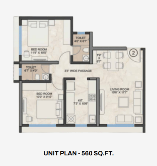 1 BHK FLOOR PLAN AT PLATINUM CREST ANDHERI WEST, PLATINUM CREST, DN NAGAR, UPPER JUHU, ANDHERI WEST, PLATINUM CORP PROJECTS