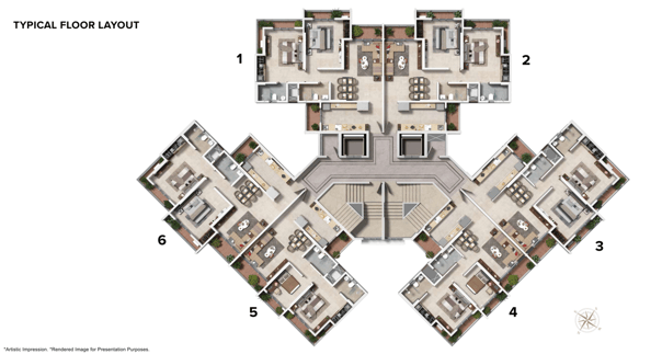 FLOOR PLANS SUMIT STAR EXCLUSIF BHAYANDAR WEST, SUMIT BHAYANDAR PROJECT, SUMIT PROJECT NEAR JP WESTEND