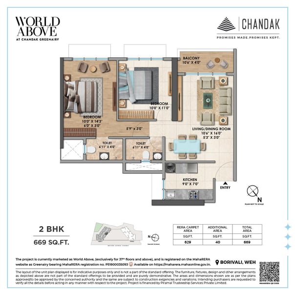FLOOR PLAN CHANDAK GREENAIRY BORIVALI EAST, FLOOR PLAN CHANDAK MAGATHANE BORIVALI EAST