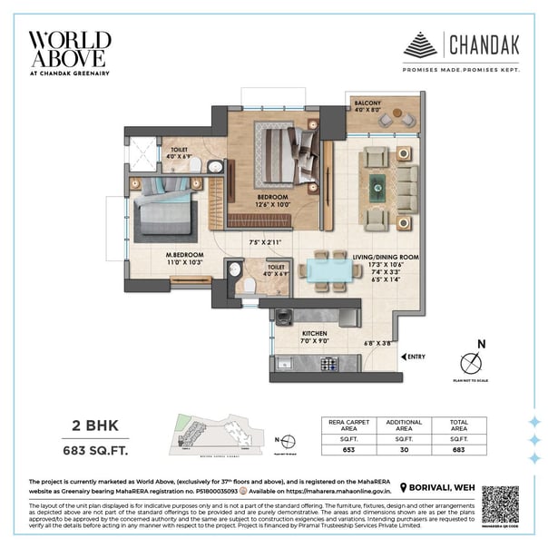 FLOOR PLAN CHANDAK GREENAIRY BORIVALI EAST, FLOOR PLAN CHANDAK MAGATHANE BORIVALI EAST