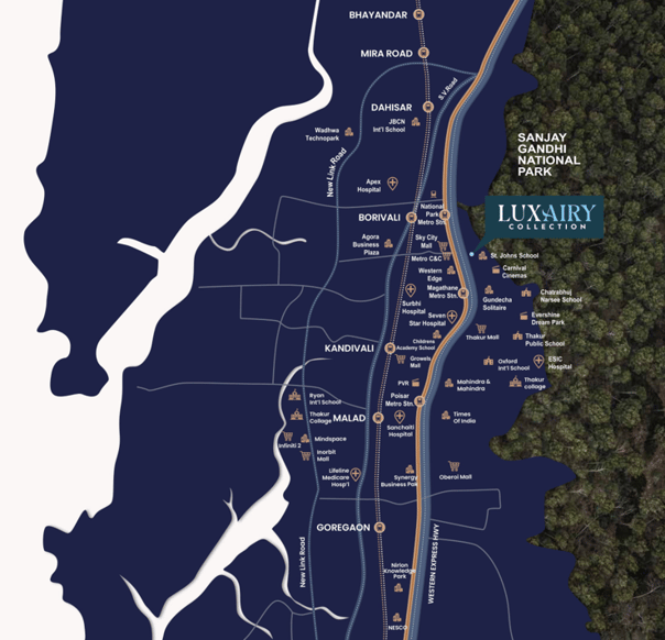 LOCATION CHANDAK GREENAIRY BORIVALI EAST, CHANDAK, MAGATHANE, BORIVALI EAST