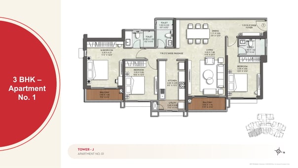 FLOOR PLAN J WING KALPATARU SRISHTI NAMAAH
