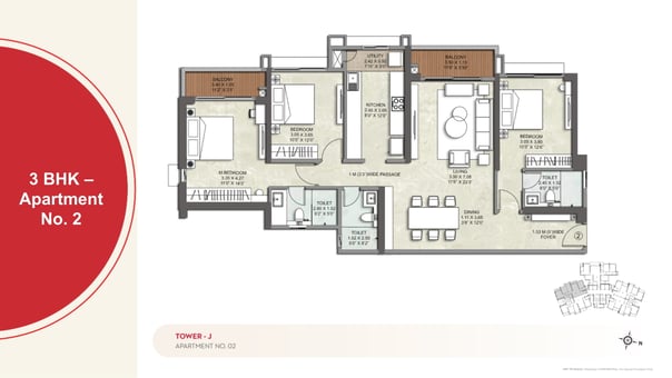 FLOOR PLAN J WING KALPATARU SRISHTI NAMAAH