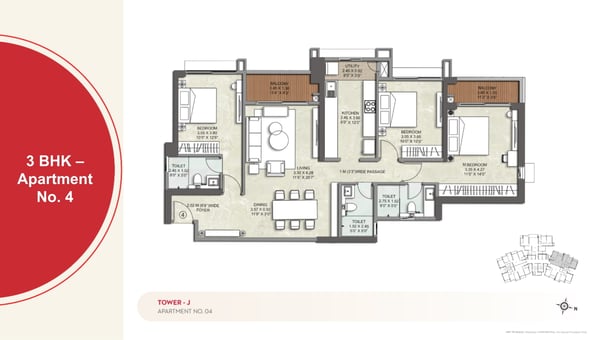 FLOOR PLAN J WING KALPATARU SRISHTI NAMAAH