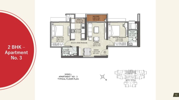 FLOOR PLAN L WING KALPATARU SRISHTI NAMAAH