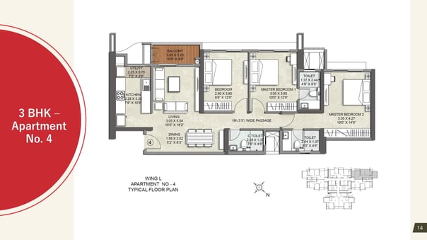 FLOOR PLAN L WING KALPATARU SRISHTI NAMAAH