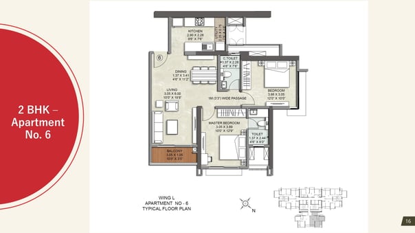 FLOOR PLAN L WING KALPATARU SRISHTI NAMAAH