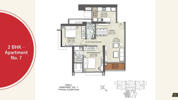 FLOOR PLAN L WING KALPATARU SRISHTI NAMAAH