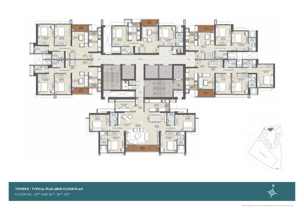 FLOOR PLAN E WING KALPATARU SRISHTI NAMAAH