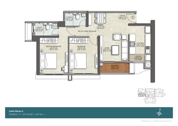 FLOOR PLAN E WING KALPATARU SRISHTI NAMAAH