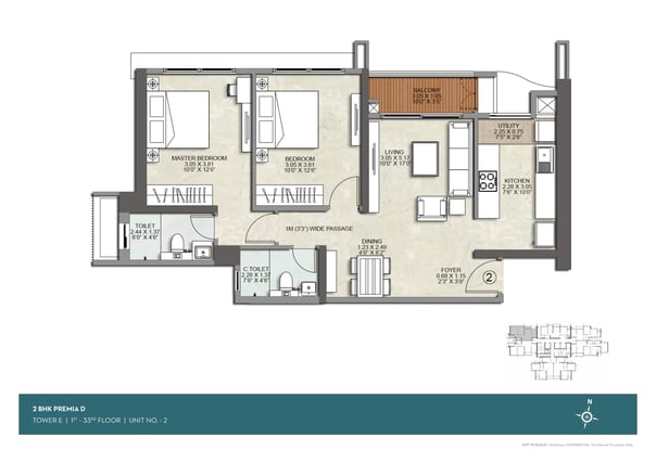 FLOOR PLAN E WING KALPATARU SRISHTI NAMAAH
