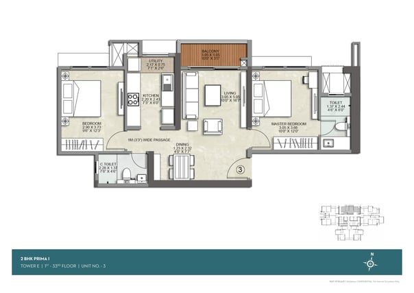 FLOOR PLAN E WING KALPATARU SRISHTI NAMAAH