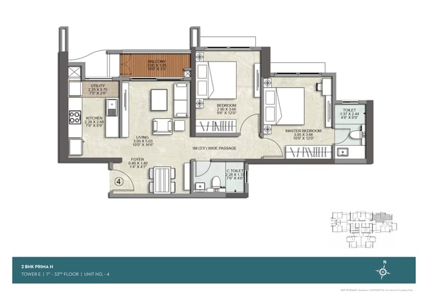 FLOOR PLAN E WING KALPATARU SRISHTI NAMAAH